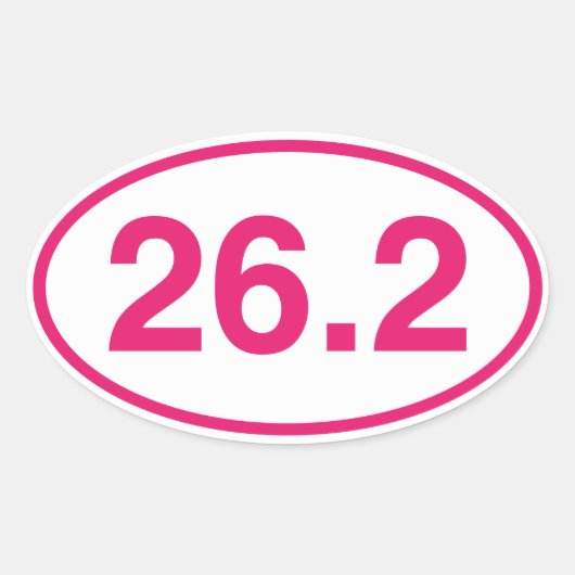 26,2 OVALE STICKER (Voorkant)