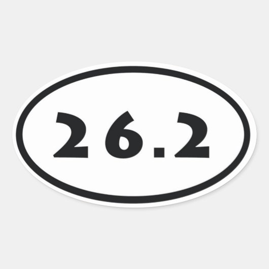 26,2 OVALE STICKER (Voorkant)