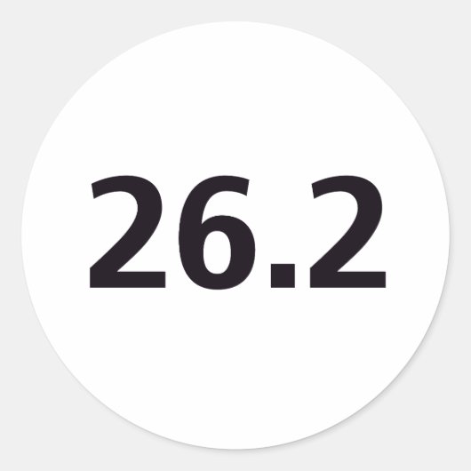 26,2-ronde ronde sticker (Voorkant)