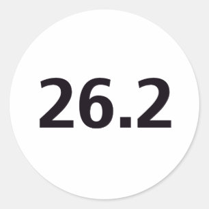 26,2-ronde ronde sticker