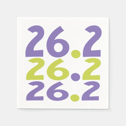 26.2 Thema marathon Runner Paper Party Napkins Servet (Voorkant)