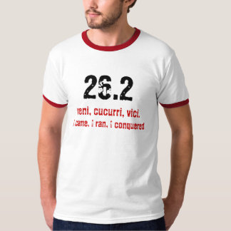 26.2, veni, cucurri, vici.. ik kwam, ik rende, ik  t-shirt