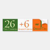 26+6=1 met uitleg bumpersticker (Voorkant)