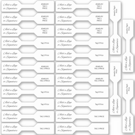 26 Aangepaste Labels voor foto-juwelenprijzen onde (Voorkant)