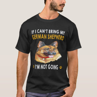 26 Als ik mijn Duitse herder niet kan meenemen, ga T-shirt
