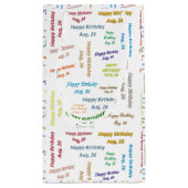 26 augustus, Birthday Gift Bag Klein Cadeauzakje (Achterkant)