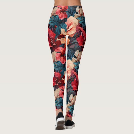 #26 Bloemen patroon Leggings (Achterkant)