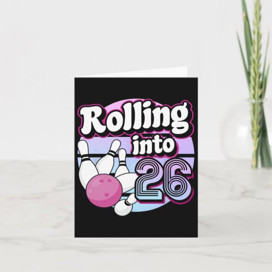 26 Bowling 26e verjaardag 1 Kaart (Voorkant)