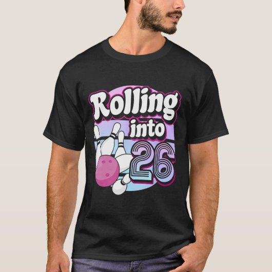 26 Bowling 26e verjaardag 1 T-shirt (Voorkant)
