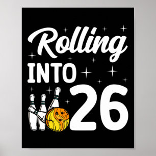 26 Bowling 26ste verjaardag Poster