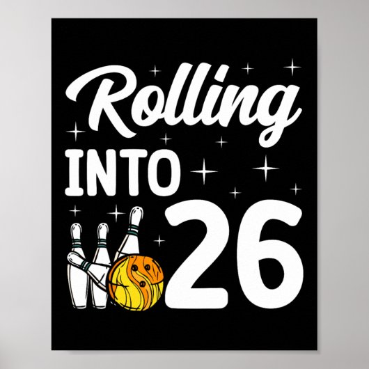 26 Bowling 26ste verjaardag Poster (Voorkant)