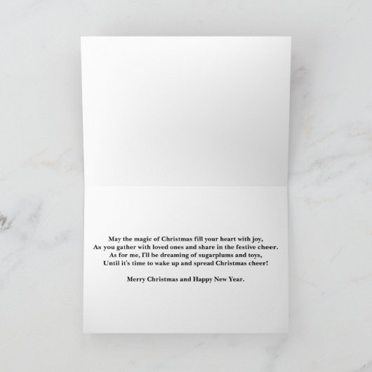 26 december Resting Santa bij de open haard Chris Kaart (Binnen)