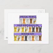 26 december Schattigee Cartoon Katten Briefkaart (Voorkant / Achterkant)