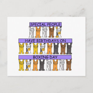 26 december Schattigee Cartoon Katten Briefkaart