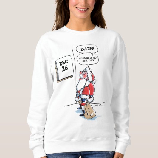 26 december vrouwen Kerstfeest cartoon sweatshirt (Voorkant)