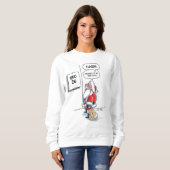 26 december vrouwen Kerstfeest cartoon sweatshirt (Voorkant volledig)