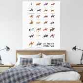 26 Dekvloeren van paarden Canvas Afdruk (Insitu (Slaapkamer))