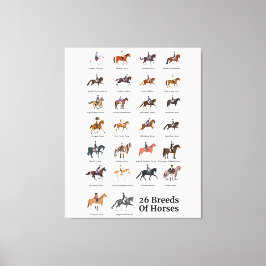 26 Dekvloeren van paarden Canvas Afdruk