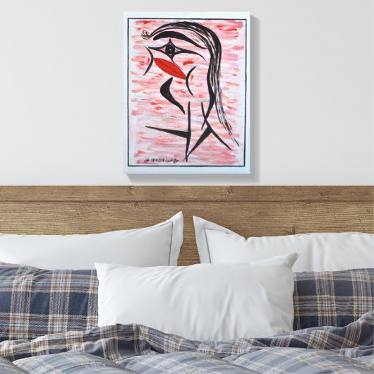 26/ Femme orgueilleuse Canvas Afdruk (Insitu (Slaapkamer))