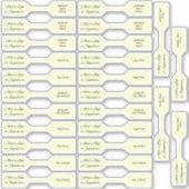 26 Foto jewelry Price Labels Goldenrod Custom-Cut (Voorkant)