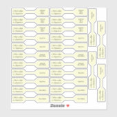 26 Foto jewelry Price Labels Goldenrod Custom-Cut (Vel)