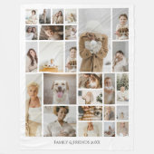 26 Fotocollage Familie Gepersonaliseerd Fleece Deken (Voorkant)