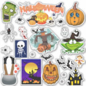 26 Halloween gemengde set spin zombie heks Sticker (Voorkant)