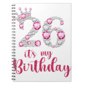 26 Het is mijn 26e verjaardag 26 jaar oude Bda Notitieboek (Voorkant)