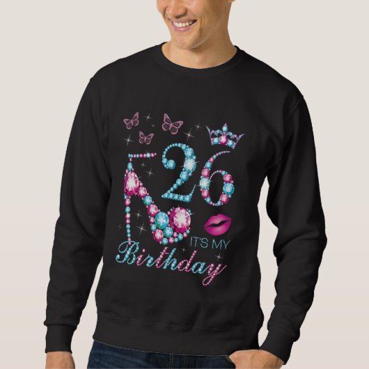 26 Het is mijn verjaardag 26 jaar oud Het is mijn Trui (Voorkant)
