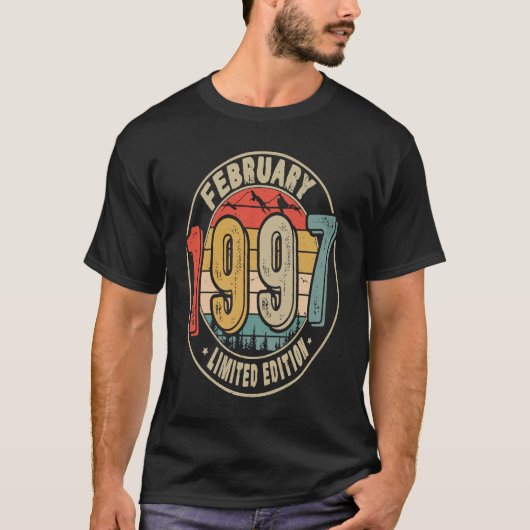 26 jaar oud Geweldige februari 1997 26e bi T-shirt (Voorkant)