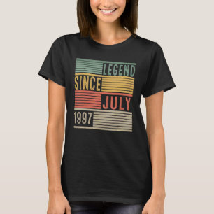 26 Jaar Oud Jongen Tiener Legend Sinds Juli 1997 2 T-shirt