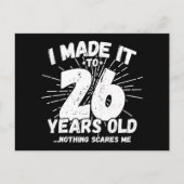 26 Jaar Oud Sarcastisch Meme Grappig 26e Verjaarda Briefkaart (Voorkant)
