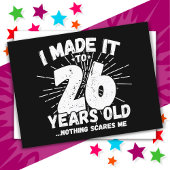 26 Jaar Oud Sarcastisch Meme Grappig 26e Verjaarda Briefkaart