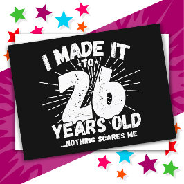 26 Jaar Oud Sarcastisch Meme Grappig 26e Verjaarda Briefkaart