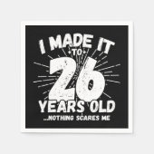 26 Jaar Oud Sarcastisch Meme Grappig 26e Verjaarda Servet (Voorkant)