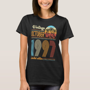 26 Jaar Oud Verjaardag Vintage oktober 1997 Vrouwe T-shirt