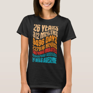 26 jaar oude 26e verjaardag Vintage retro 312 T-shirt