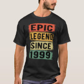 26 jaar oude Bday Epic Legend 26e verjaardag cadea T-shirt (Voorkant)