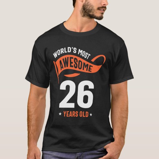 26 jaar oude cadeau | 26e verjaardag — Gift Ideas T-shirt (Voorkant)