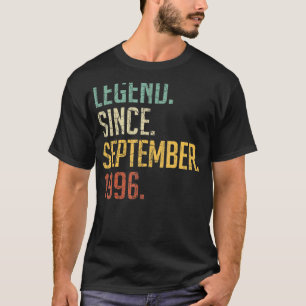 26 jaar oude leggende sinds september 1996 26e her t-shirt