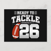 26 Jaar Oude Tackle Voetbal Feestje 26e Verjaardag Briefkaart (Voorkant)