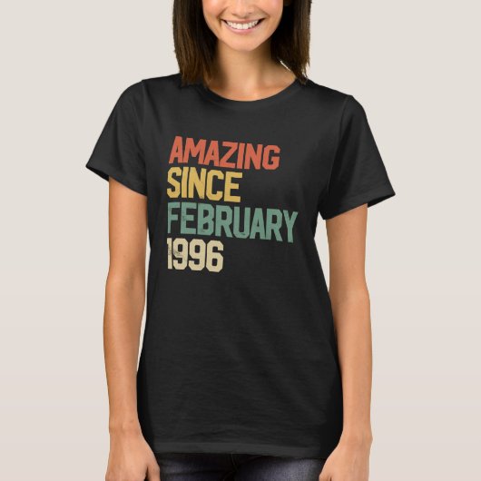 26 jaar oude verbluffende periode sinds februari 1 t-shirt (Voorkant)