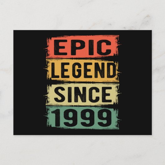 26 Jaar Verjaardag Epische Legende 26e Verjaardag  Briefkaart (Voorkant)