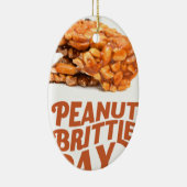 26 januari - Peanut Brittle Day Keramisch Ornament (Rechts)