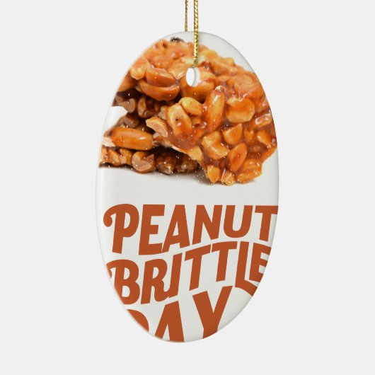 26 januari - Peanut Brittle Day Keramisch Ornament (Rechts)