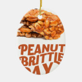 26 januari - Peanut Brittle Day Keramisch Ornament (Voorkant)