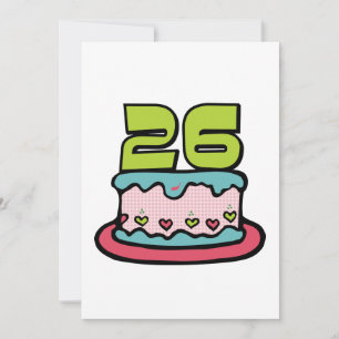 26-jarige verjaardagskaart kaart