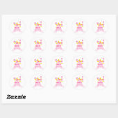 26-jarige verjaardagskaart ronde sticker (Vel)