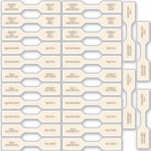 26 Joodse Labels Bleke gouden klokbel (Voorkant)