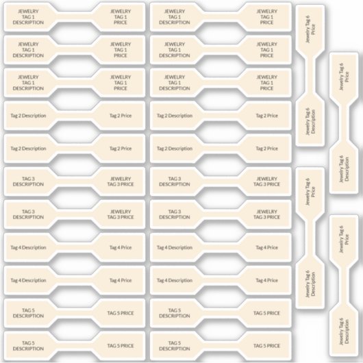 26 Joodse Labels Bleke gouden klokbel (Voorkant)